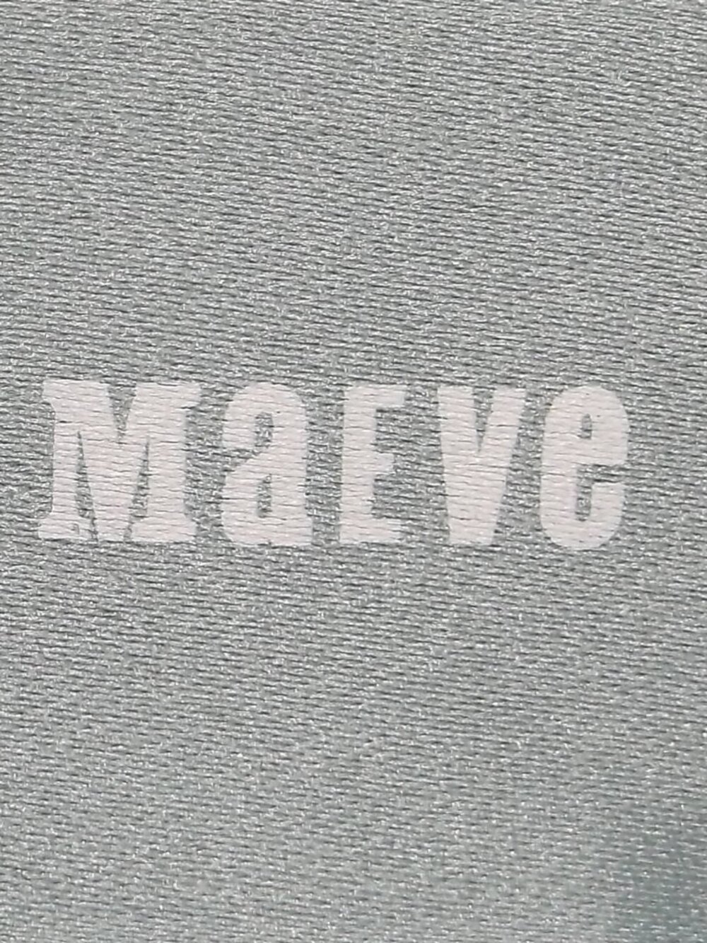 Maeve Teal & Cream Boho Geometric Blouse, Decorative Trim, Long Sleeve, Like New - Picture 3 of 4
